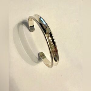 Tiffany & Co. 1837 Narrow Cuff Bracelet Sterling Silver